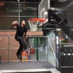 Ryan Higa Instagram - The sad part is, not only are we using trampolines, but this is the lowered, little kids basket. 🤷🏻‍♀️