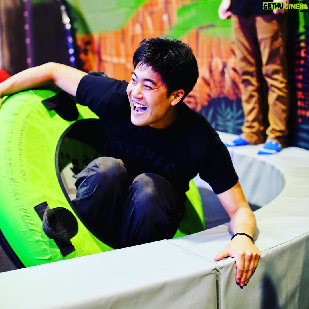 Ryan Higa Instagram - Just grown ass men playing with children’s toys #parkourse #comingsoon 📷: @jacobthefu