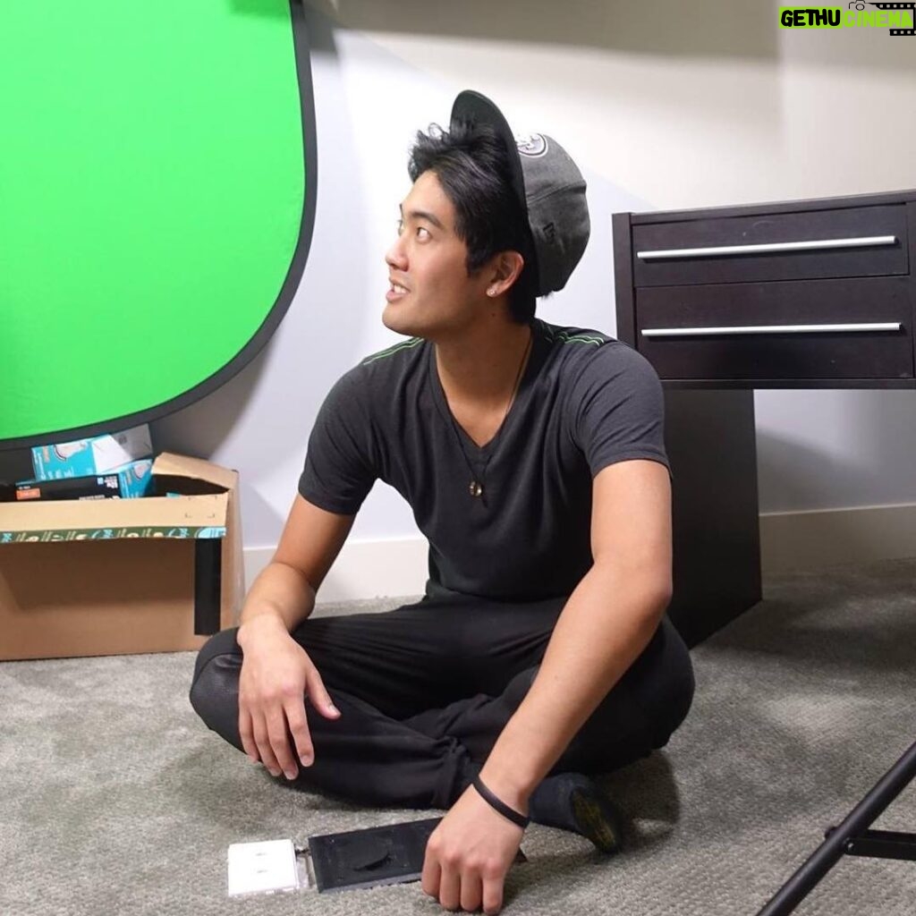 Ryan Higa Instagram - Yeah idk how that hat is staying on either.