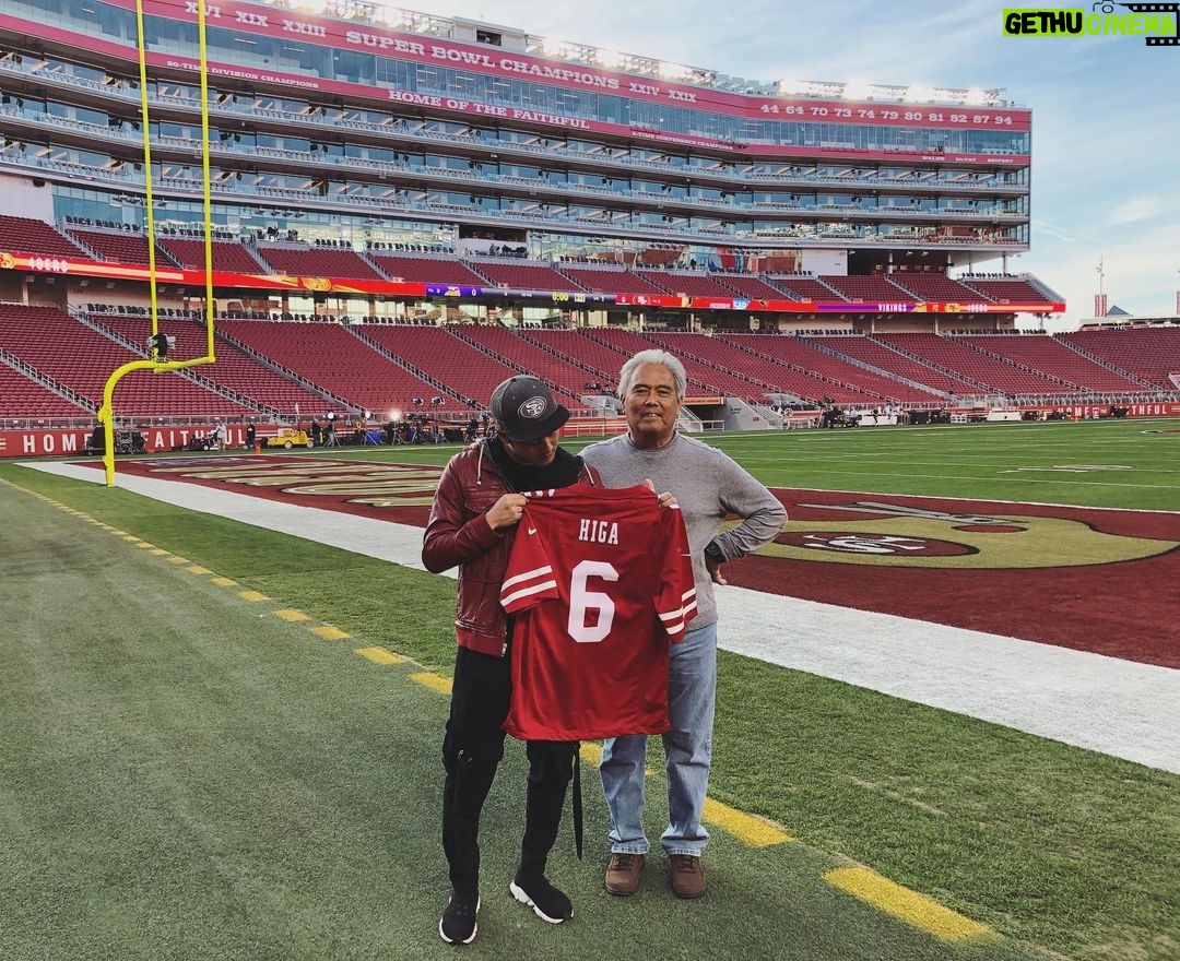 Ryan Higa Instagram - Not sure if I’m actually supposed to wear this or frame it, but thanks for the hospitality @49ers! Hyped for today! SF 49ers Levi's Stadium