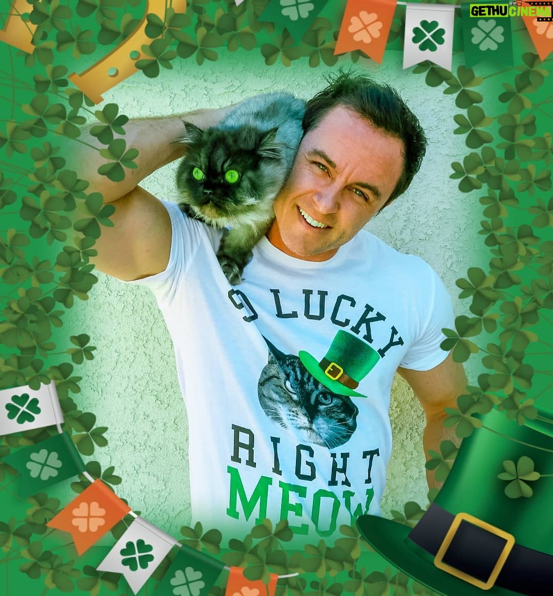 Ryan Kelley Instagram - Here's a fun fact. Bars aren't cat friendly, who knew 🍀 #happystpatricksday