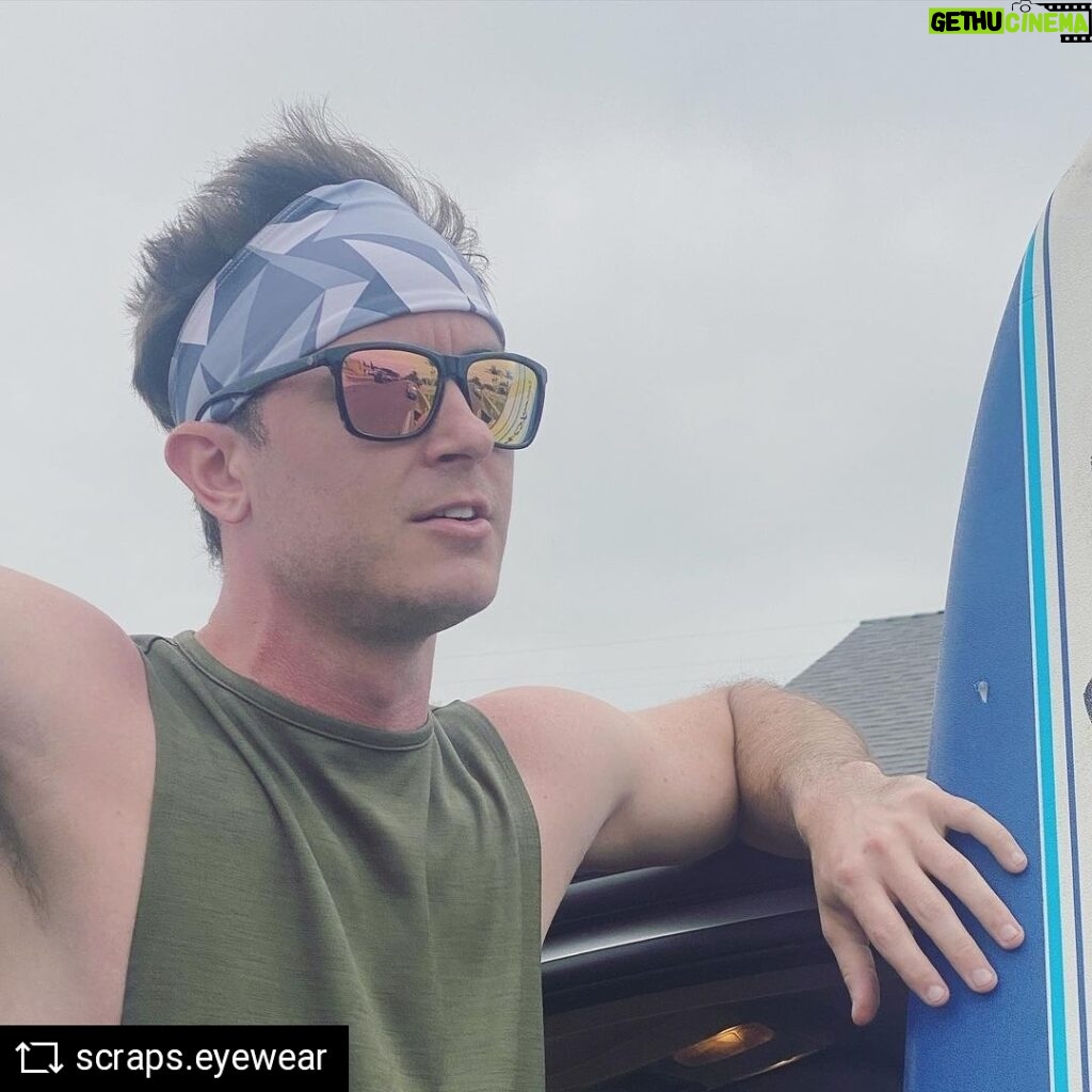 Ryan Kelley Instagram - #REPOST @scraps.eyewear Looking forward to those summer adventures! @the_ryan_kelley rocking the Mojave Scraps. . #recycledfashion #sunglasses #summertime