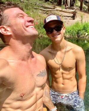 Ryan Phillippe Instagram - the rocky uphill hike was well worth the warm woodland baptism that followed
🙏