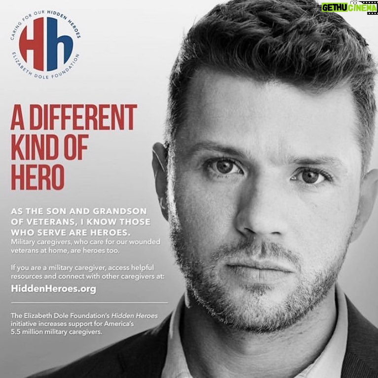 Ryan Phillippe Instagram - Our veterans and their families are struggling through this health crisis like the rest of us, many of them with special needs. I work with #HiddenHeroes and @elizabethdolefoundation to help ease the burden of properly caring for them. Visit www.hiddenheroes.org to learn how to help