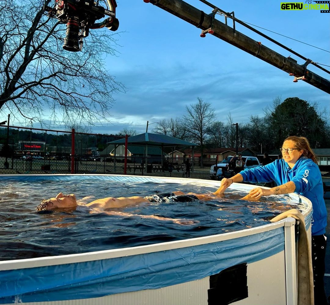 Ryan Phillippe Instagram - My job is strange and wonderful at times. Started this Thursday slamming my body around in a smoke filled and fiery set and ended it in an above ground pool in an alley in Alabama.. Lucky to have interesting work with good people. Wishing everyone a fantastic Groundhog’s Day tomorrow.🙏(my fave holiday) Birmingham, Alabama
