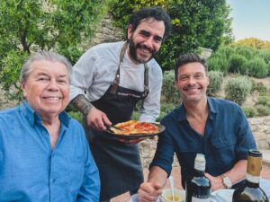 Ryan Seacrest Instagram - Pizza with Dad is always a celebration. His favorite is margherita with a drizzle of EVOO on top. Happy #FathersDay!