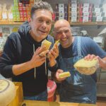 Ryan Seacrest Instagram - Just because you skipped the gym for some cheese, doesn’t mean you can’t get shredded Swipe for my cheesy squat routine. Happy #NationalCheeseDay The Cheese Store of Beverly Hills