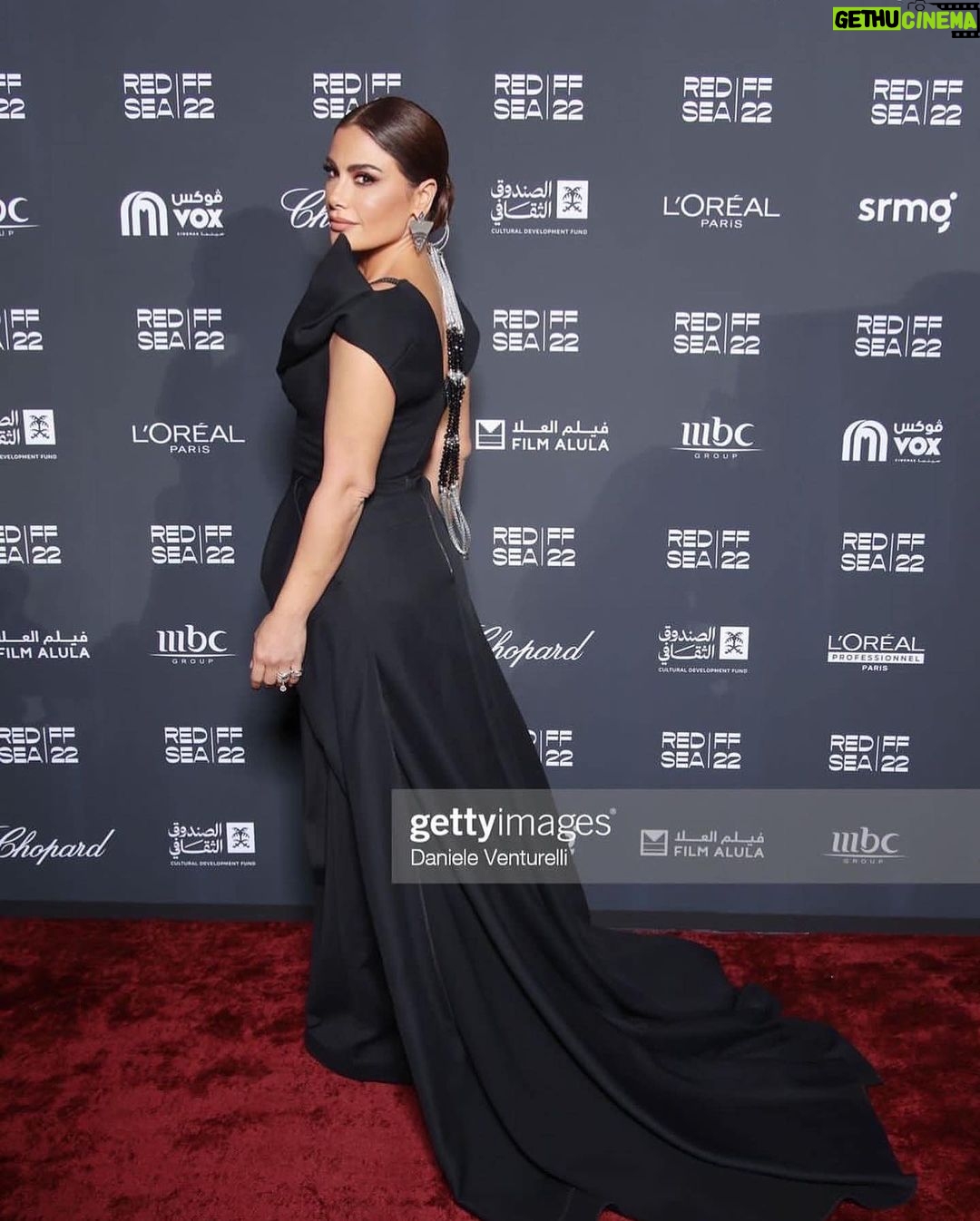 Saba Mubarak Instagram - Closing ceremony @redseafilm Styled by @yasmineeissa Dress @toni_maticevski Jewelry @azzafahmy Hair @salon_mermaid