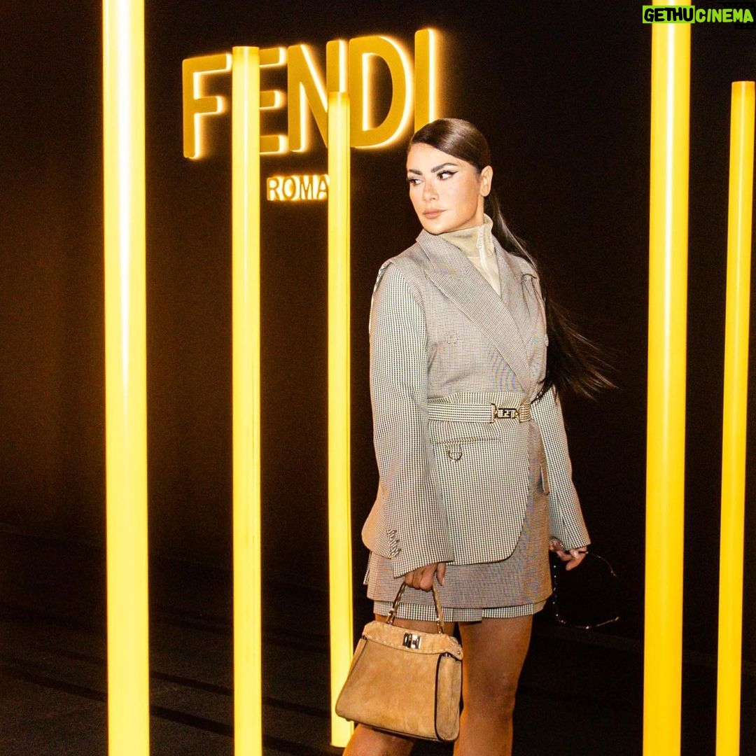 Saba Mubarak Instagram - Thank you @fendi for a great night! Full look from @fendi styled by cedric 🤍