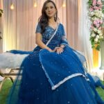 Sabila Nur Instagram - My Cinderella moment ✨👸🏻 Thank you, @isratmaria.official apu 💙 wearing: @jkforeignbrands01 makeup by: @glow_by_maria_mrittik