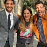 Sabrina Seara Instagram - En el set con este dúo dinámico 🎬 Esteban & Kenzo #elamornotienereceta Mexico City, Mexico