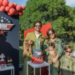 Sabrina Seara Instagram - FELICES 6 MAXI 🥳 Al mejor estilo de TOP GUN Celebramos el cumple #6 de Maxi Maverick y por primera vez Alex nos acompaña a soplar las velitas 🧁 Gracias @freshmindsevents por este montaje ten divino . 📌 fotos by @gabyvalladaresphotography ( Que placer trabajar contigo ) Mañana les comparto mas fotos de este día tan especial para esta familia.