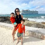 Sabrina Seara Instagram - No importa donde y cuándo pero siempre juntos 💞🌊☀️ mis personas favoritas. Aunque si es en el crucero más grande del mundo mejor😂 #iconoftheseas #royalcaribbeancruise Cococay, Bahamas