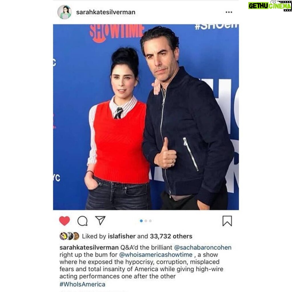 Sacha Baron Cohen Instagram -