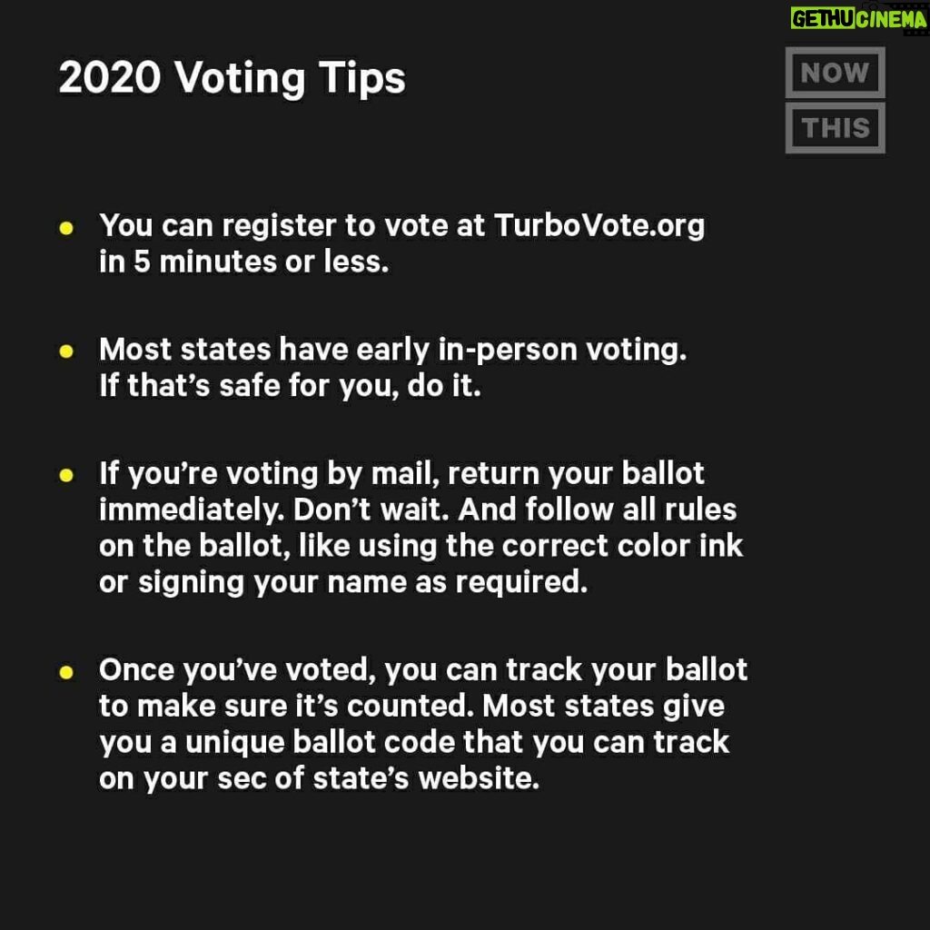 Sacha Baron Cohen Instagram - #Repost @nowthispolitics • • • • • • 📢 From important deadlines to whether you’re required to list an excuse to request a ballot by mail, here are the vote-by-mail basics you need to know. 📢 Please note: The deadlines listed are the LATEST possible dates to submit an application to vote by mail. We highly encourage voters to apply ASAP and at least 7 business days prior to the listed deadline to ensure your ballot arrives with enough time to submit your vote. Additionally, state requirements might be subject to change amid the Trump administration’s attempt to sue several states that currently allow all mail voting.