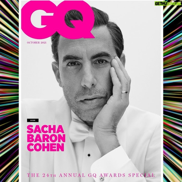 Sacha Baron Cohen Instagram - Thanks for giving me a Man of the Year Award. What an honour to be placed in such a talented group. Out now.