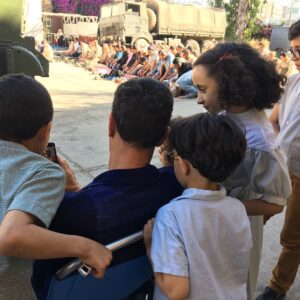 Sacha Baron Cohen Instagram - On set babysitting the kids while their fathers pray. #TheSpy #eidmubarak