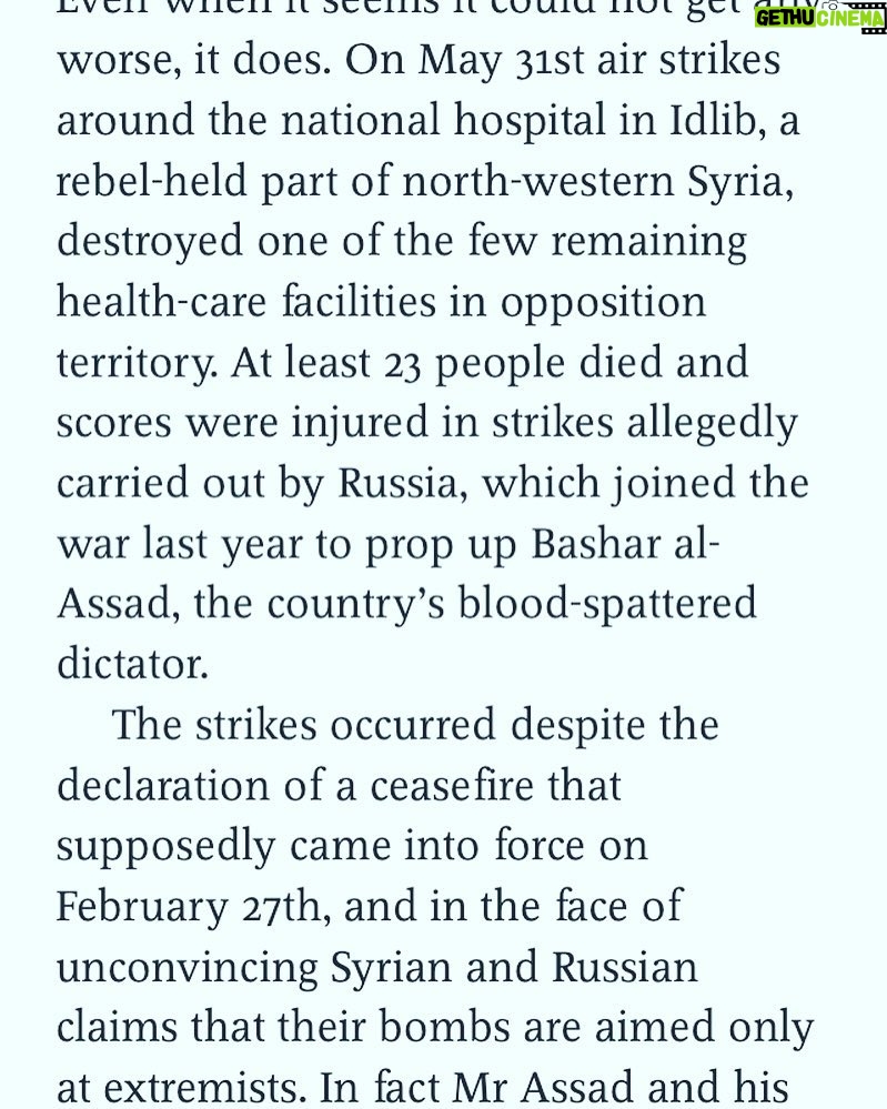 Sacha Baron Cohen Instagram - Sunday morning politics. 6 years of Assad's persecution and counting. http://www.savethechildren.org.uk/about-us/emergencies/syria-appeal