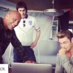 Sacha Baron Cohen Instagram - Thank you Dwayne and Zac for the shout out. You guys have got a tough job being surrounded by Sports Illustrated models for the next 3 months. I'm rooting for you at #BAYWATCH. Please remember to keep doing the exercises I gave you - if you want a body like mine it is going to take work @therock @zacefron