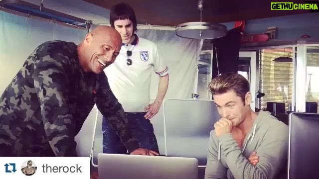Sacha Baron Cohen Instagram - Thank you Dwayne and Zac for the shout out. You guys have got a tough job being surrounded by Sports Illustrated models for the next 3 months. I'm rooting for you at #BAYWATCH. Please remember to keep doing the exercises I gave you - if you want a body like mine it is going to take work @therock @zacefron