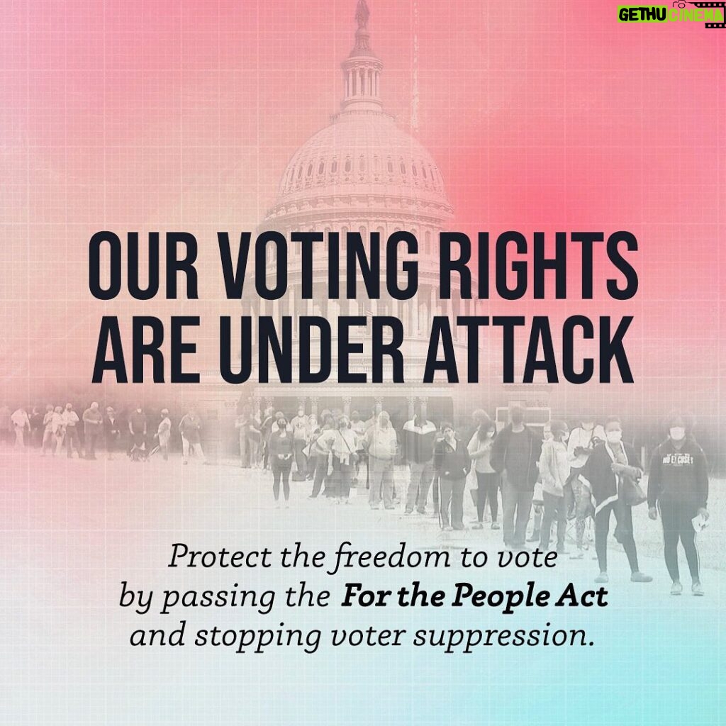 Sacha Baron Cohen Instagram - The freedom to vote is under attack around the US.  Congress must do whatever it takes to pass #ForThePeopleAct . Take action today: actforthepeople.com. @demredistrict