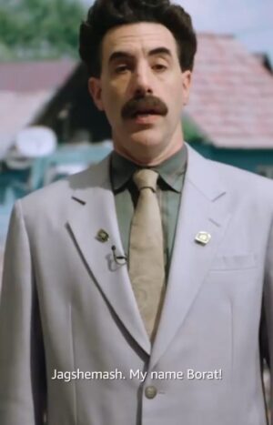 Sacha Baron Cohen Instagram - In historic bi-lateral trade agreement Kazakhstan have provide Amazon Corporation with 63 minute extra moviefilm footages in exchange for 2 year Prime membership and 134 Amazon Basics AAA battery with shared use of charger with Kyrgystan