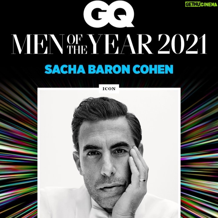 Sacha Baron Cohen Instagram - Thanks for giving me a Man of the Year Award. What an honour to be placed in such a talented group. Out now.