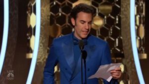 Sacha Baron Cohen Instagram - I’ve tried to post this video 5 times, but to no avail. Any idea who owns Instagram? If it fails again, I may have to use WhatsApp. #goldenglobes