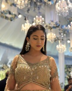 Safa Kabir Instagram - It was a bright golden event! Wearing: @butterflybyshagufta