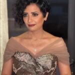 Sahar Al Sayegh Instagram - 🤍 #cairodramafestival2023 Dress by @chantellewedding Makeup by @abdelkadermakeupartist Hair by @sayedrehemofficial Special thanks to @karimhesham_hairstylist for the haircut Thanks dear all💚 New Alamein City مدينة العلمين الجديدة