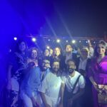 Sahar Al Sayegh Instagram - الف مليون مبروك حبيبتي بتول وهاني ربنا يسعدكم ويهنيكم ويفرح قلبكم تستاهلوا كل الخير❤️❤️ Dress by the most talented @basma_sleem_couture Hair by salwa ahmed Bag by @su_lugar_women Make up by john bahy Thanks dear all Nile Ritz Carlton Hotel