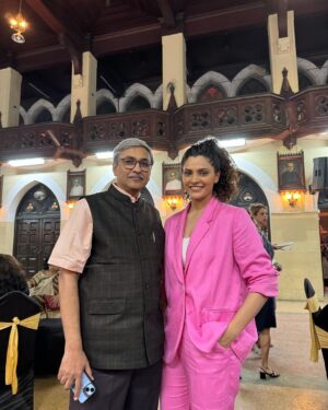 Saiyami Kher Instagram - For every little girl her first hero is always her father. I was no different. He loved his college. Xaviers not only looked like Hogwarts but it felt magically listening to my father describe it. So studying at Xaviers was always a dream. 82% was never going to be enough to get me admission there. But sport & my sister came to my rescue. My state level badminton certificates attested, my sister stood in queue & lo behold my name was on the sports quota list at St. Xaviers college. My proud father drove me from Nasik for my investiture ceremony. He couldn’t contain his excitement. The moment I stepped into Xaviers I realised why. My father took me along showing me his class & the terrace, like he was showing me his childhood house. I immediately felt at home. 
I didn’t realise how much this college was moulding me into what I am. I spent the 5 best years of my life having fun. Malhar security,playing 9 sports, soaking in the music theatre & in between this studying. I learnt how to dream, to live, to love to fight for what is right, to become a better person. Xavier’s was not a college it was a way of life. 
When I passed out,I immediately started modelling & auditioning for films. I realised how the world outside is not Xaviers, its not such a happy place. People are not kind, life is not fair & the struggle is real. But my professors had prepared me well. My friends have been my support system everytime I have been down. So for me making my family,friends & teachers proud always remains my first goal. 
A few days ago I was called to college where they felicitated me for Ghoomer. This time around I drove my father from Nasik. My professors met me with their eyes filled with pride. My father took me around again showing me same the class & the same terrace, this time it took longer, I had to share my memories as well. He watched me go up on stage, heard all the kind words of praise & couldn’t contain his excitement, with tears flowing down his cheeks. My first hero was very proud of me. I hope I can continue to make him, my family, friends & teachers feel proud. I have a long long way to go, but this part of my life, this little part, is called HAPPINESS ❤️