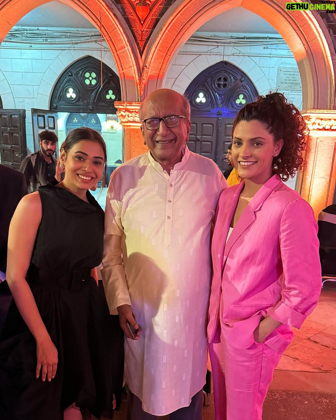Saiyami Kher - 29.2K Likes - For every little girl her first hero is always her father. I was no different. He loved his college. Xaviers not only looked like Hogwarts but it felt magically listening to my father describe it. So studying at Xaviers was always a dream. 82% was never going to be enough to get me admission there. But sport & my sister came to my rescue. My state level badminton certificates attested, my sister stood in queue & lo behold my name was on the sports quota list at St. Xaviers college. My proud father drove me from Nasik for my investiture ceremony. He couldn’t contain his excitement. The moment I stepped into Xaviers I realised why. My father took me along showing me his class & the terrace, like he was showing me his childhood house. I immediately felt at home.
I didn’t realise how much this college was moulding me into what I am. I spent the 5 best years of my life having fun. Malhar security,playing 9 sports, soaking in the music theatre & in between this studying. I learnt how to dream, to live, to love to fight for what is right, to become a better person. Xavier’s was not a college it was a way of life.
When I passed out,I immediately started modelling & auditioning for films. I realised how the world outside is not Xaviers, its not such a happy place. People are not kind, life is not fair & the struggle is real. But my professors had prepared me well. My friends have been my support system everytime I have been down. So for me making my family,friends & teachers proud always remains my first goal.
A few days ago I was called to college where they felicitated me for Ghoomer. This time around I drove my father from Nasik. My professors met me with their eyes filled with pride. My father took me around again showing me same the class & the same terrace, this time it took longer, I had to share my memories as well. He watched me go up on stage, heard all the kind words of praise & couldn’t contain his excitement, with tears flowing down his cheeks. My first hero was very proud of me. I hope I can continue to make him, my family, friends & teachers feel proud. I have a long long way to go, but this part of my life, this little part, is called HAPPINESS ❤️