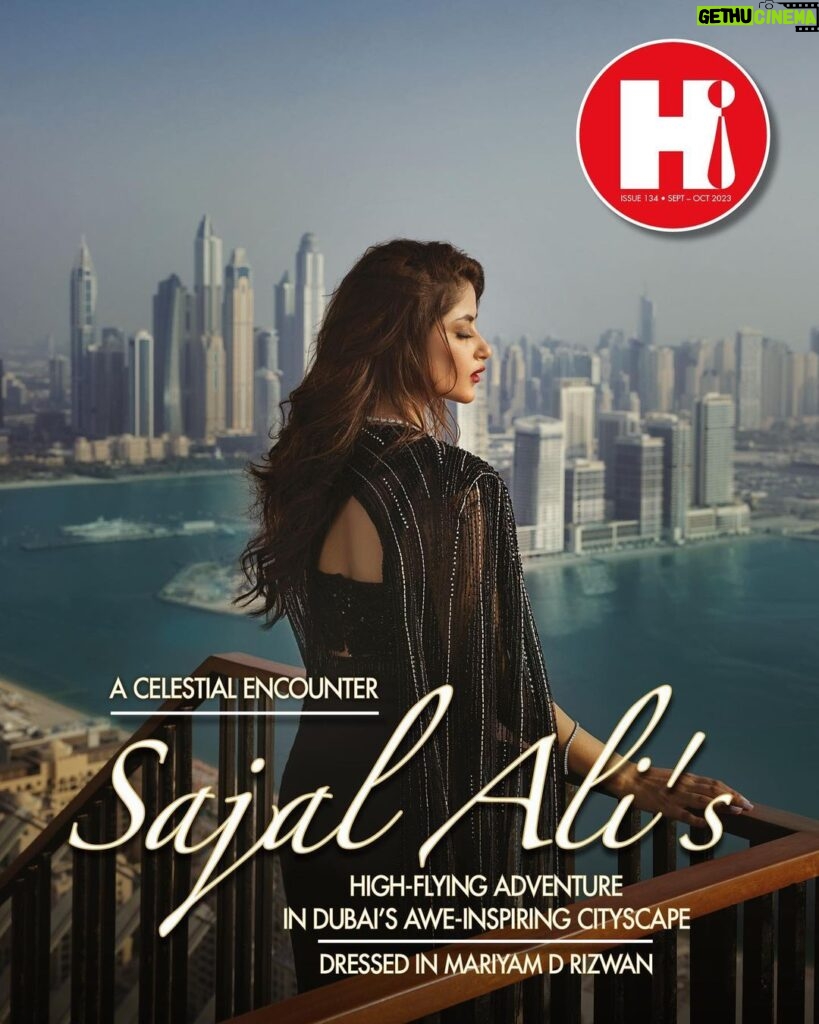 Sajal Ali Instagram - It is time for our Fall cover reveal featuring the beautiful @sajalaly who plays dress up in Mariyam D Rizwan’s glamorous pieces amongst the breathtaking skylines of Dubai!😍 🍂 The perfect mix of South Asia meets Middle East. This marks the first-ever collaboration of its kind; as always, being the pioneers of many firsts in Pakistan, our publication this time is the first ever to do a cover with an international entity like Dubai's Department of Economy and Tourism🙌🏼Stay tuned to check out all the jaw dropping images of our star, Sajal, owning the shoot in four stunning locations in the magnificent city of Dubai🇦🇪 From the rich heritage, impressive skyscrapers and luxury hotels - we have captured it all for you!💥 As always, we bring you the best content. From having a conversation with four cast members (@mustafataifoorrr @haiderabbass_ @shameeentariq @azari.iah) and the writer/ director (@iamsarym) of Midsummer Chaos; showcasing three avant-garde fashion shoots, latest fashion and beauty trends in time for the wedding season; for HELLO! Art we have feminist artist @mariumjk and @hashimbalochh as ‘On Our Radar’ to closing our issue with @amnayouzasaif as our ‘Last Word’🤍 This is an issue you wouldn’t want to miss💥 Interview: Sundus Unsar Raja @sublimerantr Wardrobe: Mariyam D Rizwan @mariyamdrizwan Photography: Shahbaz Shazi @shahbazshaziofficial Videography: Talha Yaseen @talhahahahahaha_ Styling: Tabesh Khoja @khojiiii Hairstylist: Awais Raza @hairbyawais Makeup Artist: Muhammad Salman @salman.mua Talent Management & Coordination: Maria Mahesar @maria_mahesar Jewellery: Allure by MHT @allurebymht Partner: Dubai’s Department of Economy and Tourism @visit.dubai Agency: Media Matters Communications @mediamatterspk On-set Coordination: Safa Adnan @safa_adnan Location: The View at The Palm @theviewpalm #hellopakistan #hellomagazine #pakistan #lahore #karachi #islamabad #instagood #instadaily #coverreveal #HelloLandsinDXB #TheView #Nakheel #PalmJumeirah #visitdubai #sajalaly #sajalali #TheViewPalmJumeirah #inspirewonder