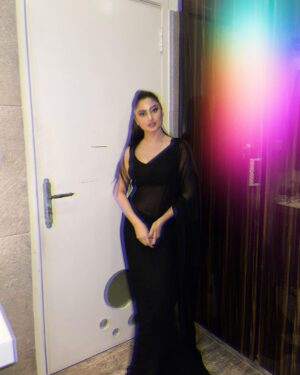 Sajal Ali Instagram - Stylist: @aarindanoor
Sari: @zarub.official