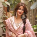 Sajal Ali Instagram - Meethi Eid Mubarak 🫧💖 Wearing @mayapretofficial