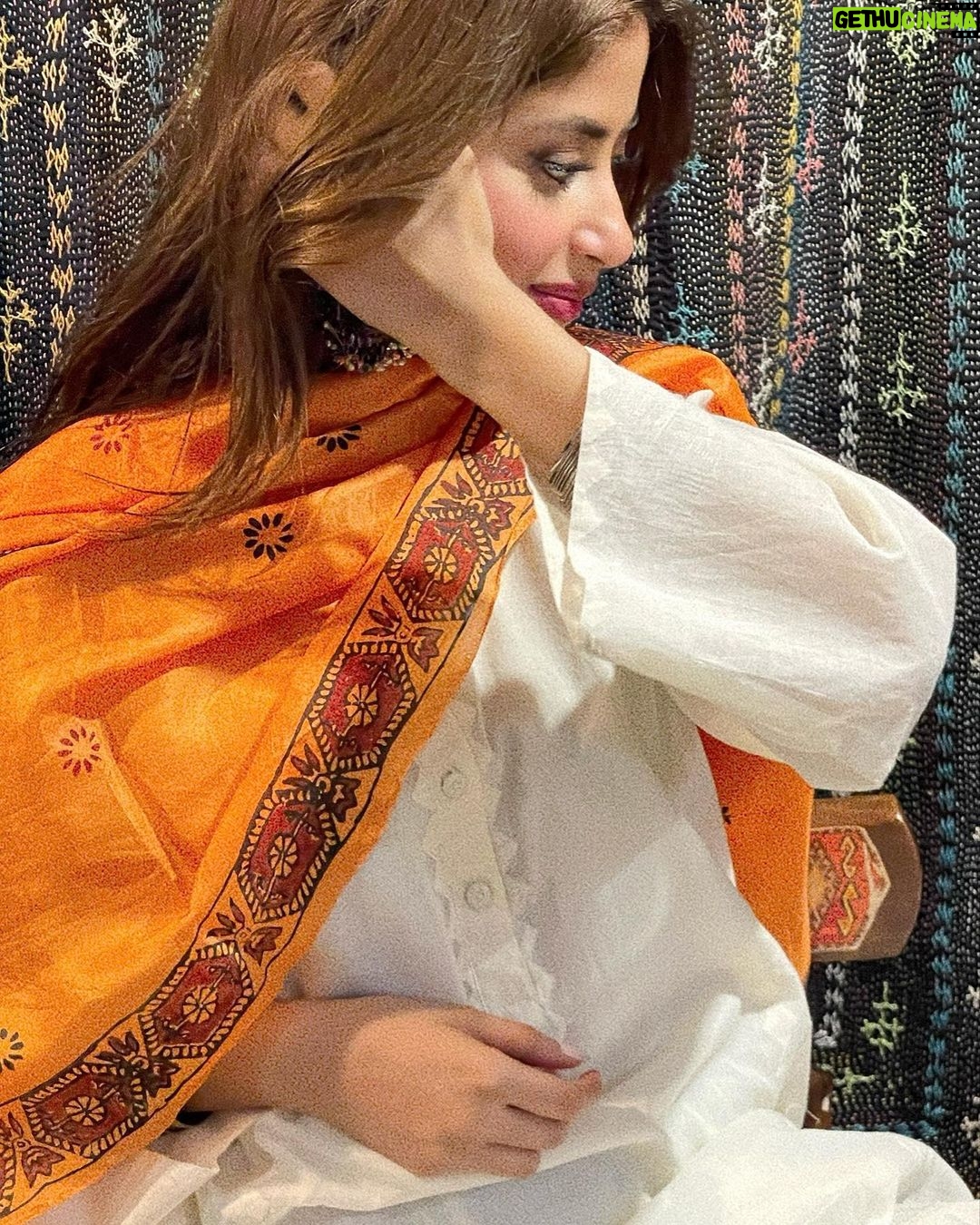 Sajal Ali Instagram - 💛 💛💛💛💛💛💛 Wearing my all time favourite @bohemebykanwal