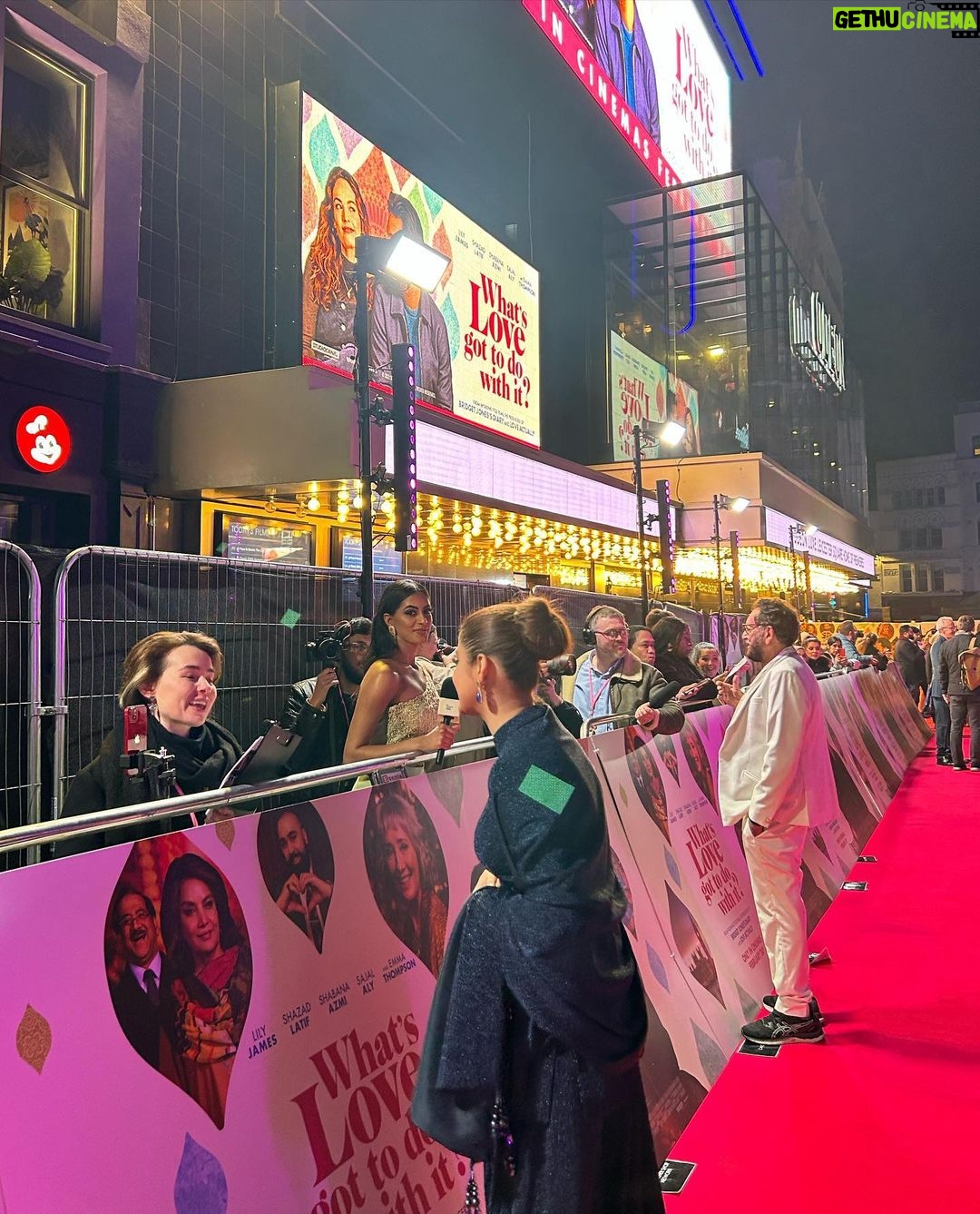 Sajal Ali Instagram - No words can describe how honored i feel to have worked with you @shekharkapur sir and seeing my photos walking on the red carpet alongside you, I still feel as if it was all a dream, a beautiful dream. #whatslovegottodowithit