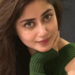 Sajal Ali Instagram - Why does my skin look so flawless and glowing mera Kamaal nahi it’s my dear @shehlakhanofficial Love you and thank you bro! 💕