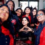 Sakshi Agarwal Instagram - Actor #SakshiAgarwal made Women's Day even more memorable & special by spending it with all the Women Journalists, where they played games, did workouts & had interesting conversations on womanhood. ❤️🖤 🎥: @iamlokeshwaran #WomensDayWithSakshi @iamakshiagarwal @riazkahmed.pro @v4utalents @v4umedia_ Chennai, India