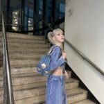 Sakura Miyawaki Instagram - LV🩵 #LouisVuitton #LVRemix #PR