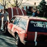 Sal Vulcano Instagram - When I was 19 my friends taped up my car to make it look like I got it painted & detailed. I never removed it. I delivered pizza for years in this car. I delivered pizza to members of the Wu Tang clan in this car. I thought it would be mortifying but people celebrated it - honking, yelling from the streets, taking pictures with it. Point is, don't forget to be ridiculous and make memories. God bless.