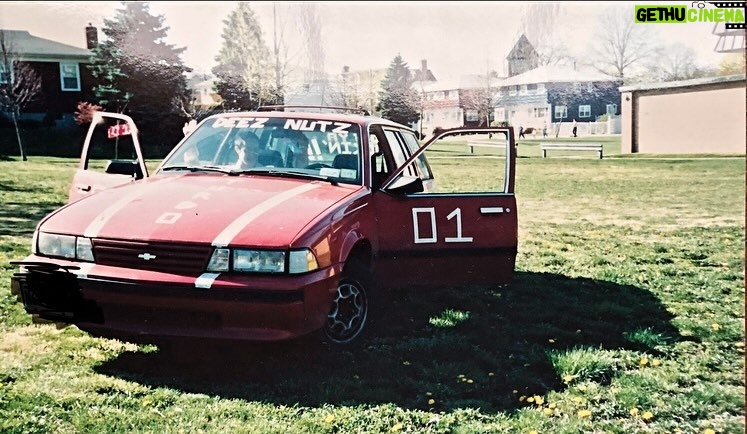 Sal Vulcano Instagram - When I was 19 my friends taped up my car to make it look like I got it painted & detailed. I never removed it. I delivered pizza for years in this car. I delivered pizza to members of the Wu Tang clan in this car. I thought it would be mortifying but people celebrated it - honking, yelling from the streets, taking pictures with it. Point is, don't forget to be ridiculous and make memories. God bless.