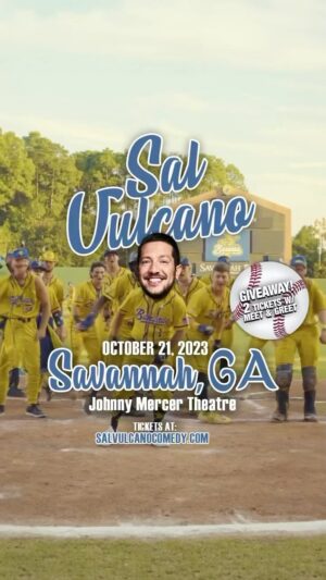 Sal Vulcano Instagram - SAVANNAH! See you on Sat Oct 21 at the Johnny Mercer! 🍌🍌🍌

Tag a friend here for a chance to win MEET AND GREET AT THIS SHOW!!!