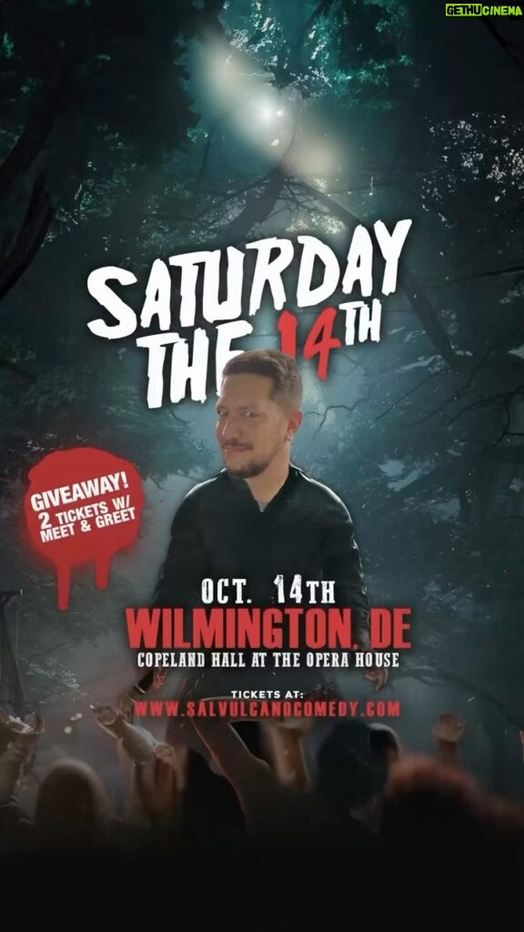 Sal Vulcano Instagram - Why waste a good show promo? SATURDAY THE 14TH - I’ll be in Wilmington, DE… Let’s hang! Tag a friend in the comments for a chance to win a MEET AND GREET AT THIS SHOW!