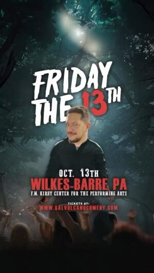 Sal Vulcano Instagram - WILKES-BARRE! See you on Friday!

Tag a friend here and you’ll get a chance to win a MEET & GREET AT THIS SHOW!

I’m so excited I may return on Halloween and cut someone’s face off with a chain saw and wear their face on my face. Just like my favorite horror movie Friday the 13th!

Tickets almost gone! Get em while you can. 🔪🏒🥅