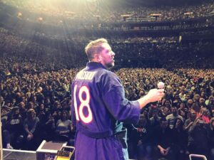 Sal Vulcano Instagram - Sometimes a venue you're lucky enough to work with will give you a gift as a kind gesture / memory of the experience. Sometimes it's a personalized jersey of the team that plays at the venue. Very much an honor. Very grateful. 

I will always wear the gift on stage. Even better if it's a bath robe with my name on it. 

Thank you, Schottenstein Center and Columbus. 

2023 Tour on sale now. Many cities added. Special Taping 12/2 in Chicago. Link for bio for tix. 🙏
