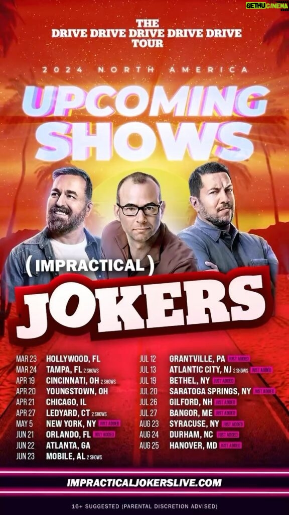 Sal Vulcano Instagram - Come see us on tour this year! @impracticaljokerstour