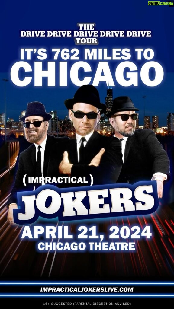 Sal Vulcano Instagram - The Jokers will be at Chicago Theatre in April!! Impracticaljokerslive.com for tickets…
