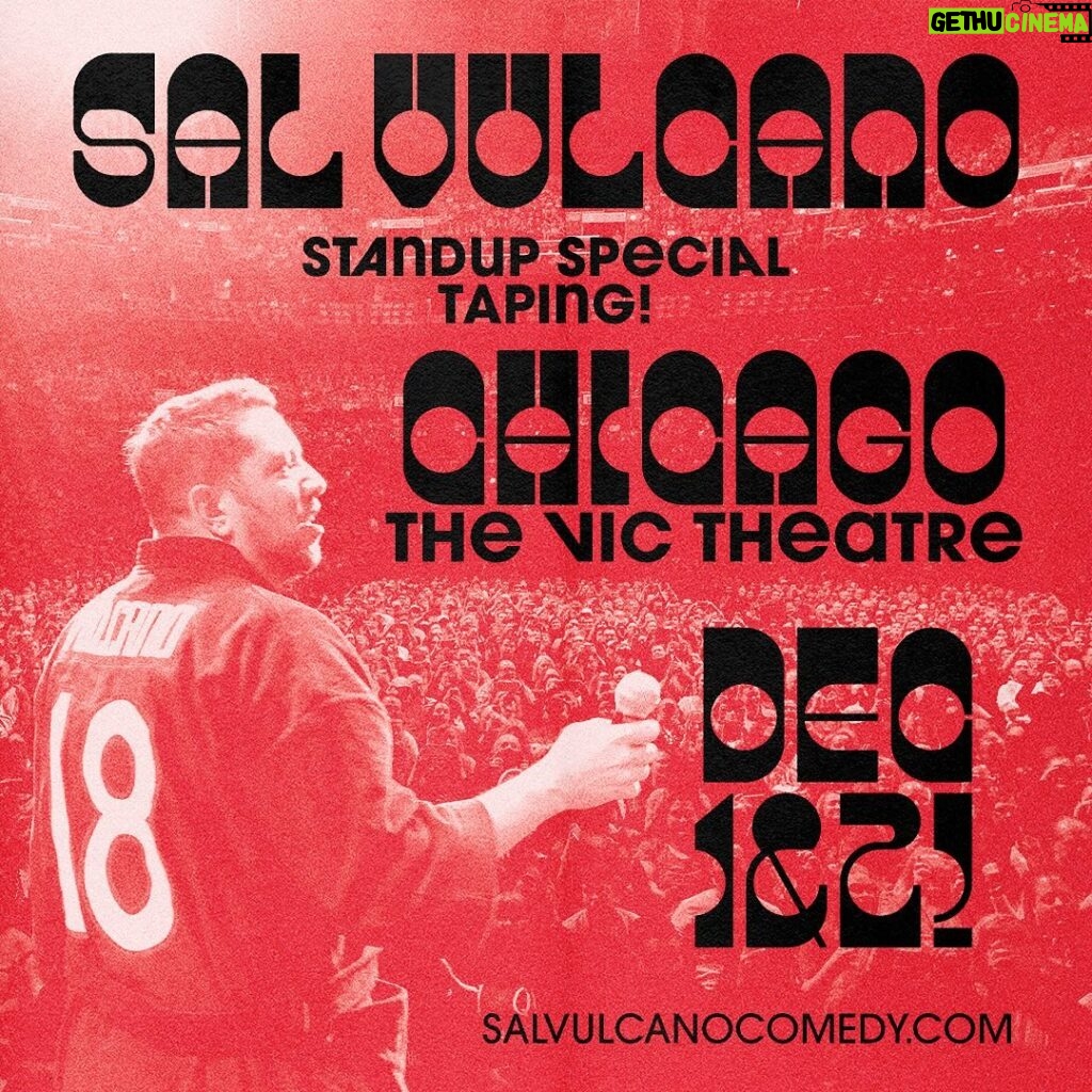 Sal Vulcano Instagram - One week from today. Chicago, Illinois